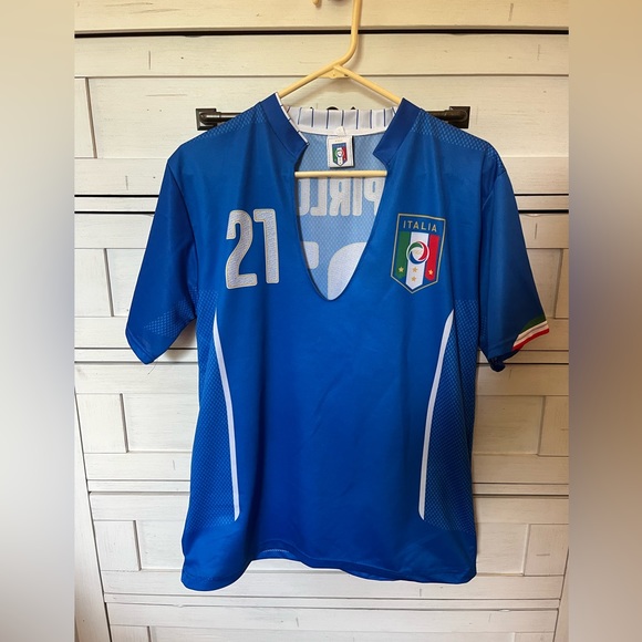 ANDREA PIRLO SOCCER SHORT SLEEVE SHIRT - S - Picture 1 of 5